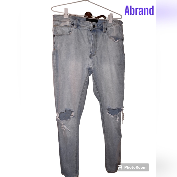 Abrand Other - Abrand Jeans ripped knee dropped skinny 32
